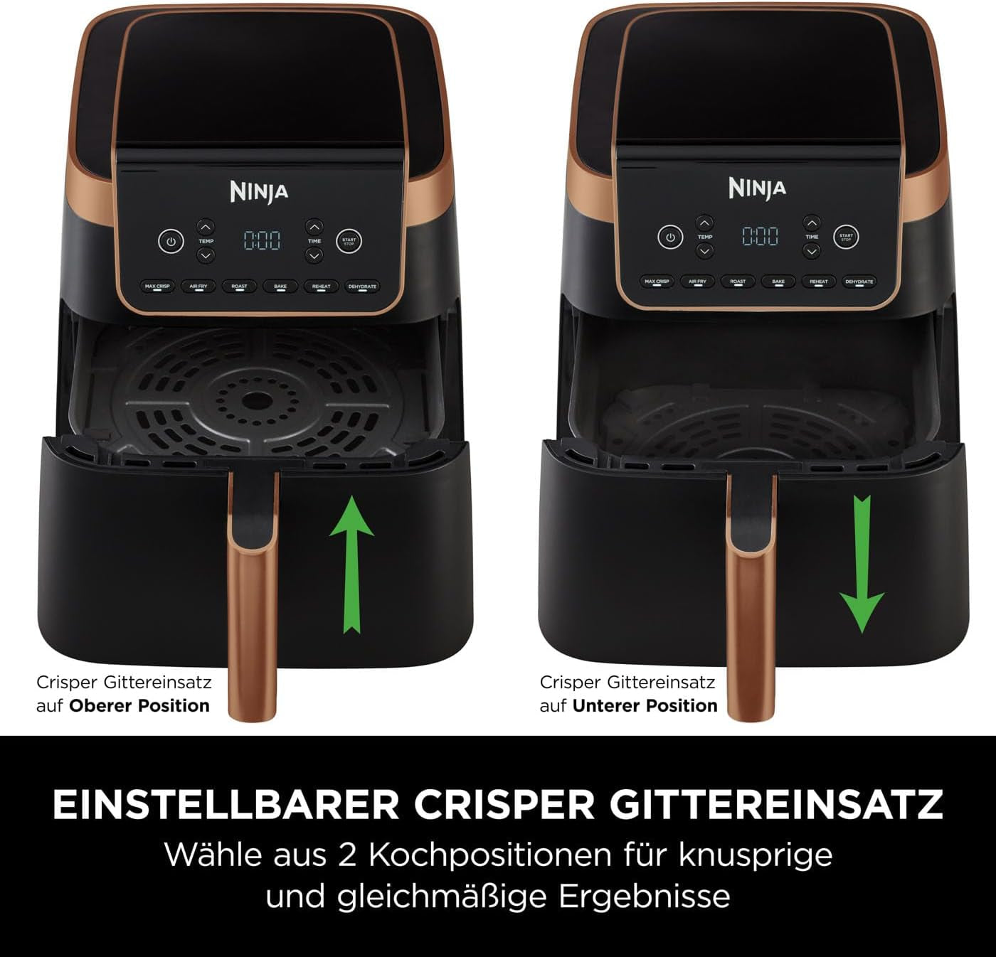 Fritéza Ninja Air Fryer MAX PRO AF180EUCP, 6,2 litru, bezolejová zařízení Naty Shop Appliances