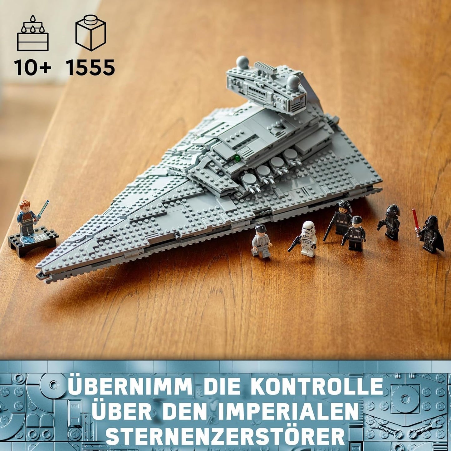 LEGO Star Wars Imperial Star Destroyer, sada hvězdné lodi, stavebnice, sada Darth Vader a Cal Kestis, dárek k narozeninám pro chlapce, dívky a fanoušky 75394 Stavebnice Besuche den LEGO-Store