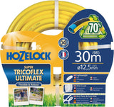 Hadice HOZELOCK - Ultramax 12,5 mm x 30 m, až 70 % recyklovaného PVC, robustní, odolná proti povětrnostním vlivům, odolná proti kroucení, ohybu a rozdrcení, šedá