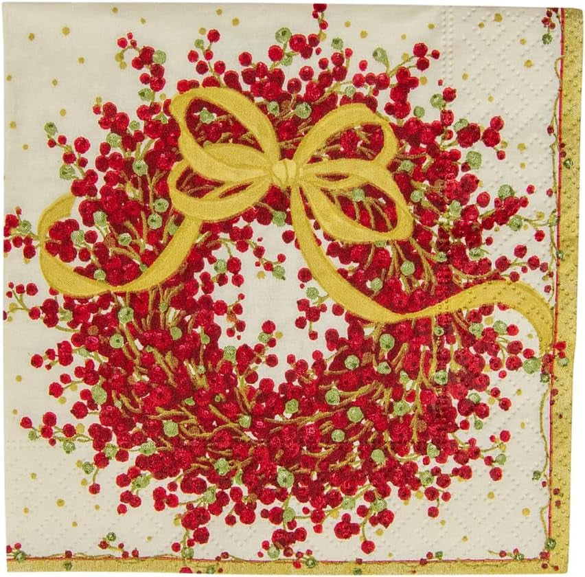 Třívrstvé papírové ubrousky 8070C, 20 kusů, 25 x 25 cm, pepř