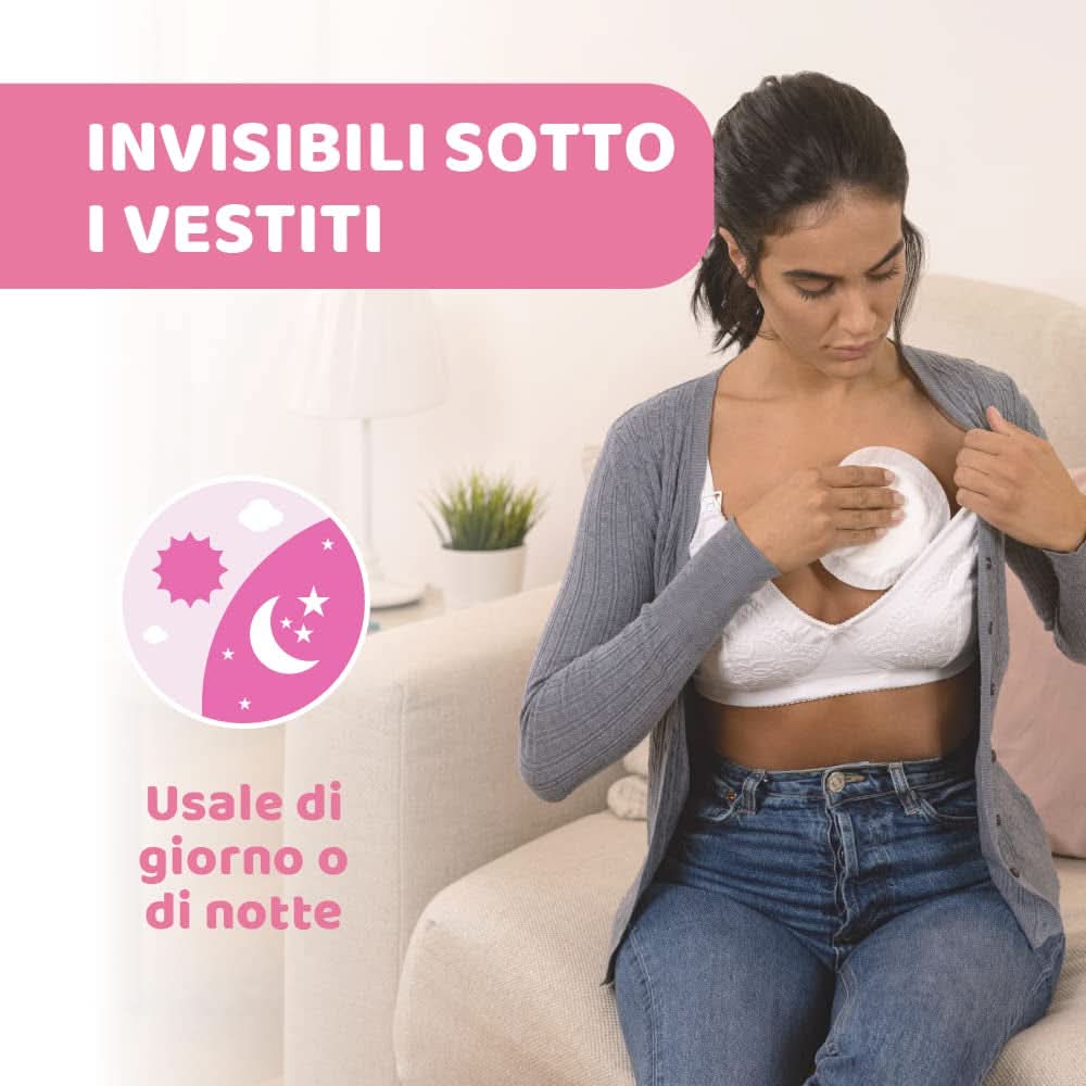 Chicco Acterielle Natural Feeling kojící podložky, 30 kusů Příslušenství pro výživu a kojení Bebe Naty Shop