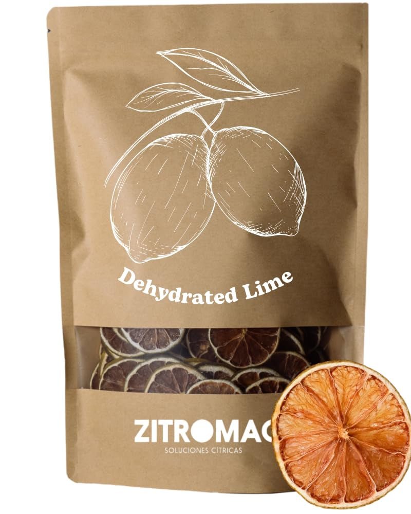 200gr Sušené limetky do koktejlů|sušené ovoce do koktejlů bez cukru, dekorace, pečení, Vánoce, nápoje, čaj|100% přírodní Sušené plátky limetky na gin, večerní koktejl Dehydrované produkty Naty Shop Limes 100Gr