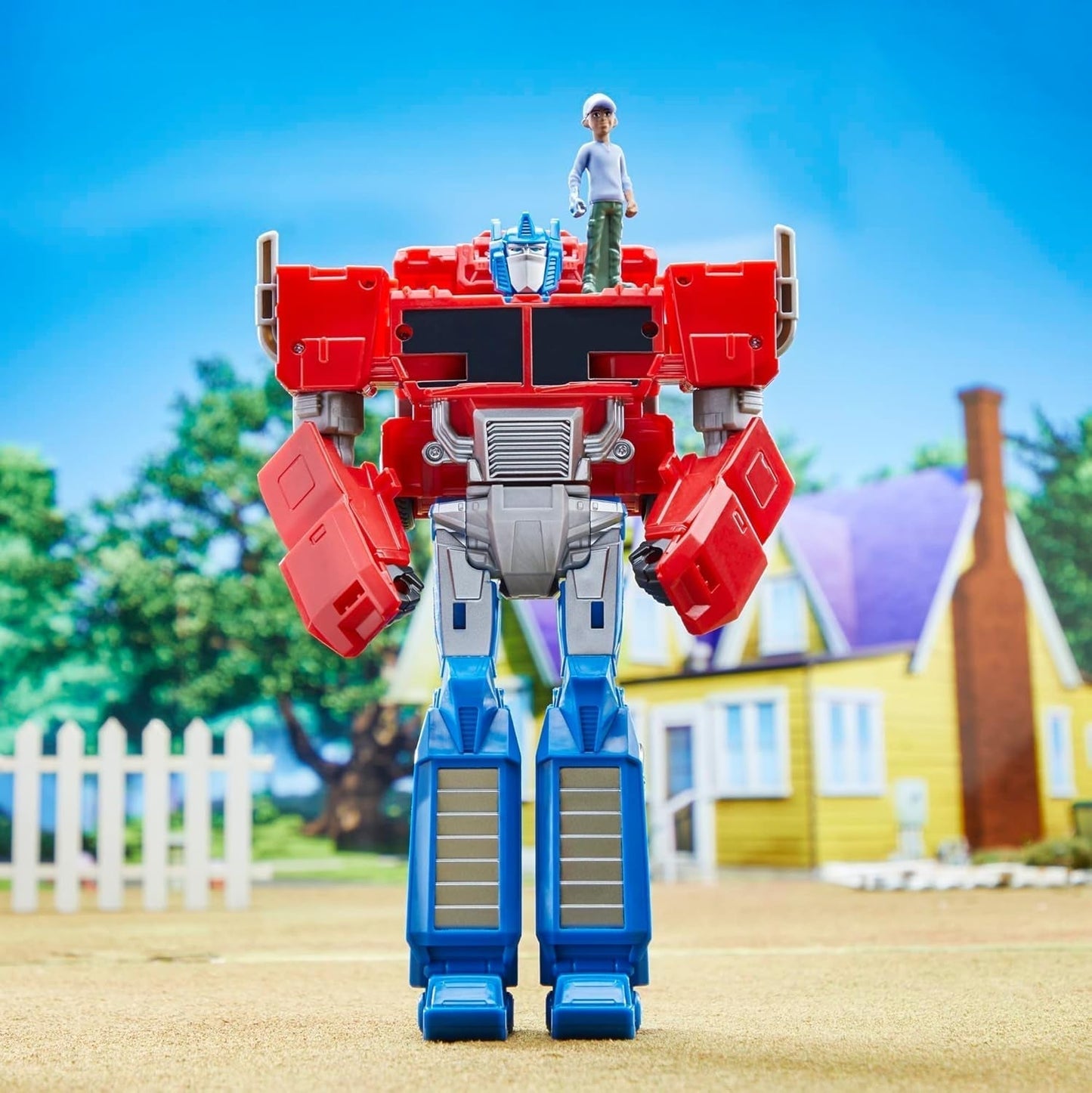 Transformers Earthspark Spin Changer Figurka Optimus Prime (20 cm) s figurkou Robby Malto (5 cm) ze 6 akčních figurek Naty Shop