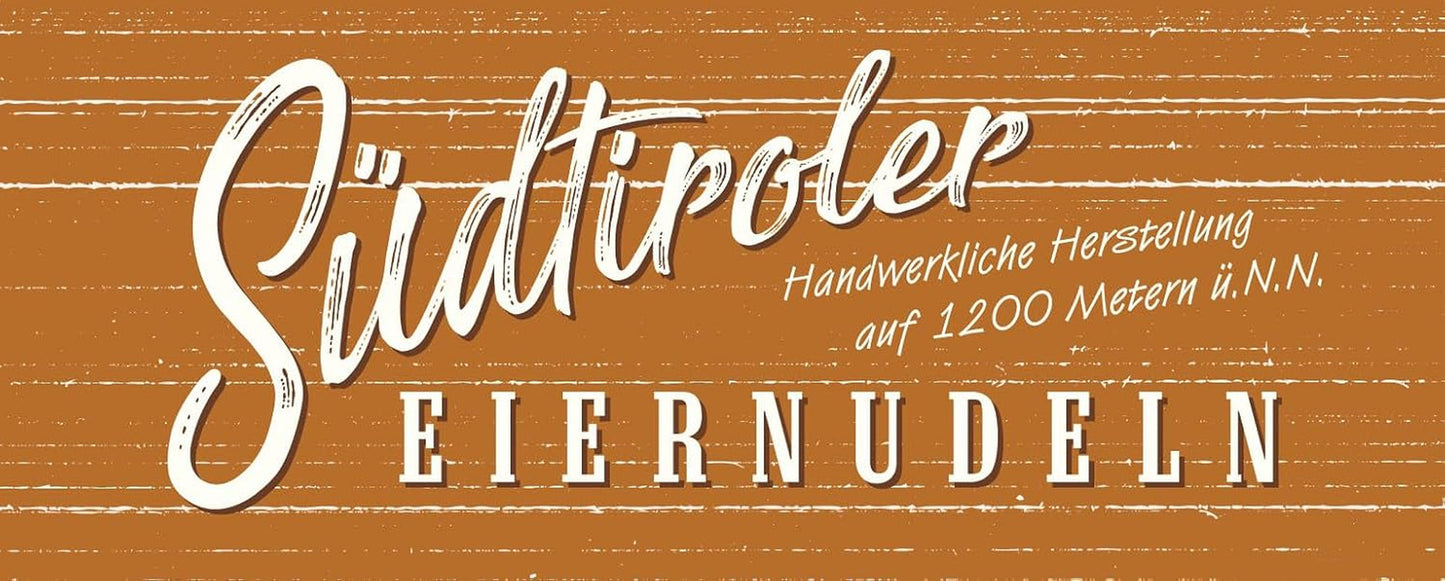 BioGourmet stuhové nudle se Schüttelbrotem z Jižního Tyrolska (CHZO) | Slané a ochucené vaječné nudle s pravou špetkou z Jižního Tyrolska | 1 x 250 g bio