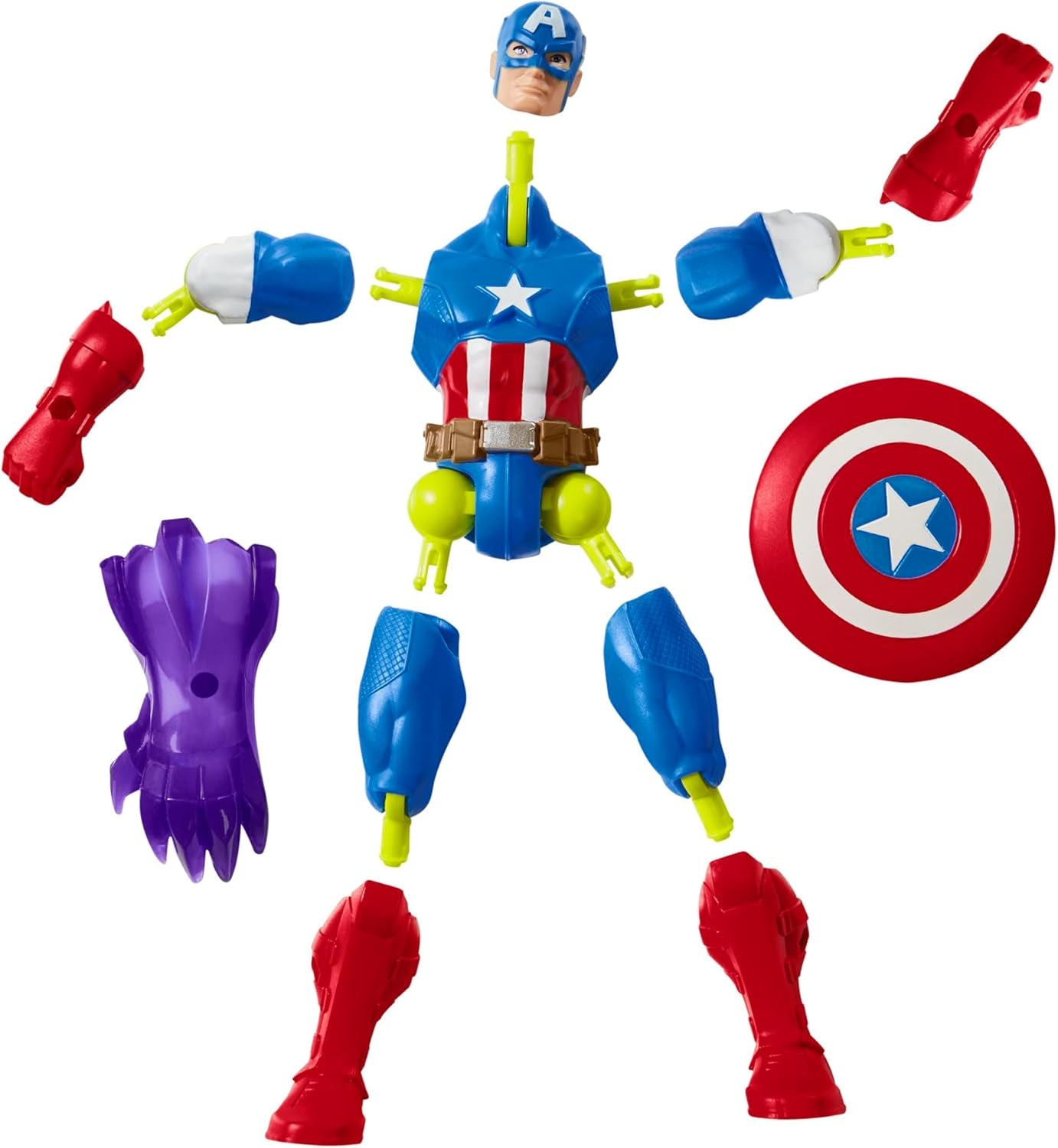 Mixmashers Marvel Captain America Avengers Mix-and-Match akční figurka a příslušenství Akční figurky Naty Shop