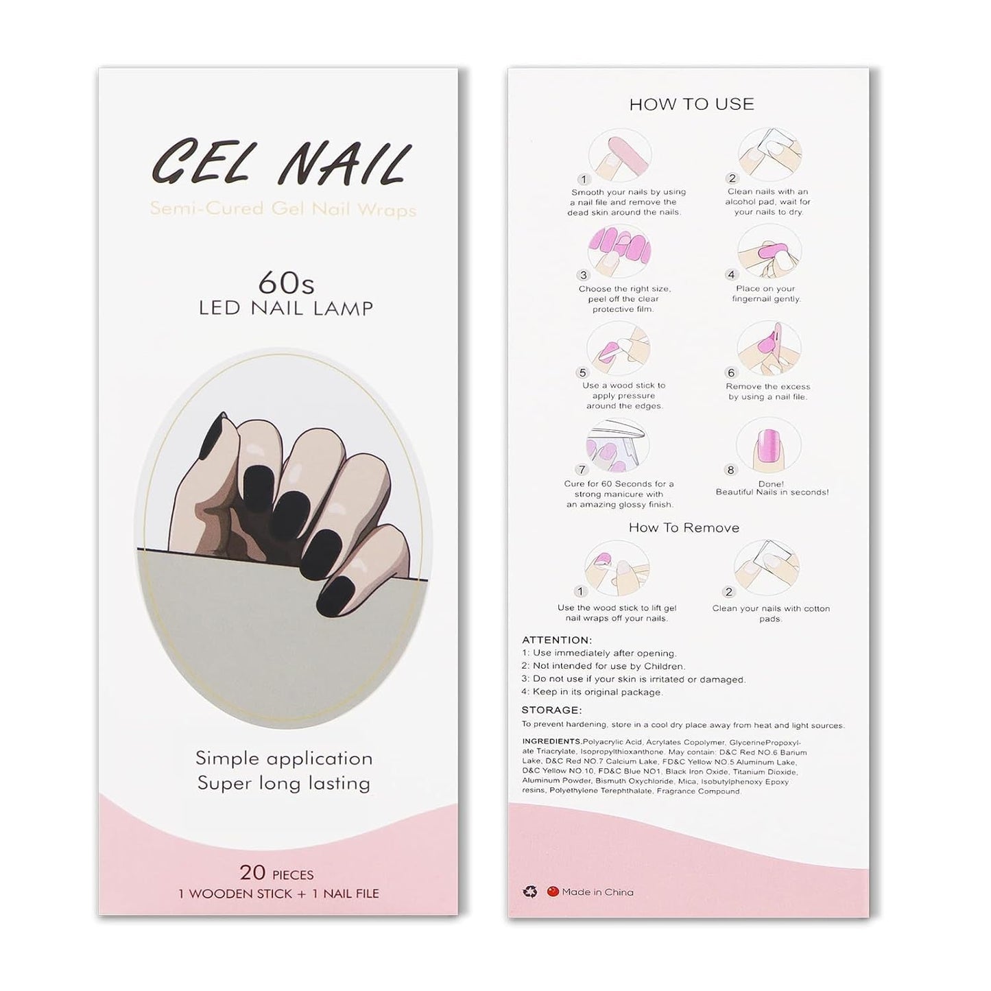 JMEOWIO Nagelfolie UV Härtend Karbon Schwarz Halloween UV gelové proužky na nehty Nálepka na nehty Nagelaufkleber Nail Art Dekoration Nageldesign Zubehör