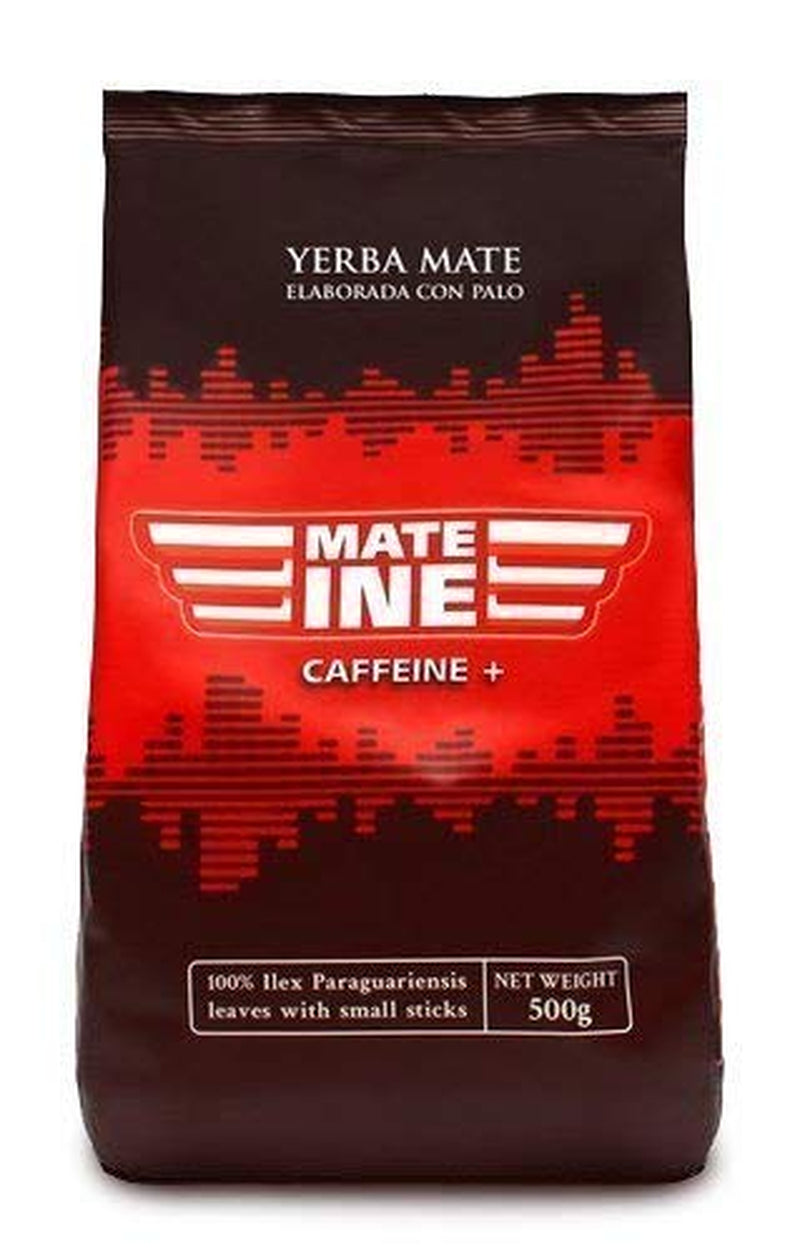 Mate Tea Caffeine I nepražený, bez stonků a bez prášku Tradiční - Silný čaj Mate z Paraguaye I Obsah kofeinu | Energizující a detoxikační nápoj 500 G I 0,5 Kg