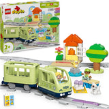 Interaktivní dobrodružný vlak LEGO DUPLO Town, herní sada se světly a zvuky pro hraní rolí, umožňuje 2letým dětem stavět koleje, vzdělávací hračka pro předškoláky 10427 stavebnic Besuche den LEGO-Store Výchozí název
