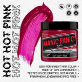 Manic Panic Hot Hot Pink Classic krém Vegano Cruelty Free Semipermanentní barva na vlasy 118 ml Naty Shop Hair Dye