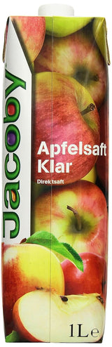 Jacoby 100% čirá jablečná šťáva, 6 x 1 litr Nealkoholické nápoje Naty Shop