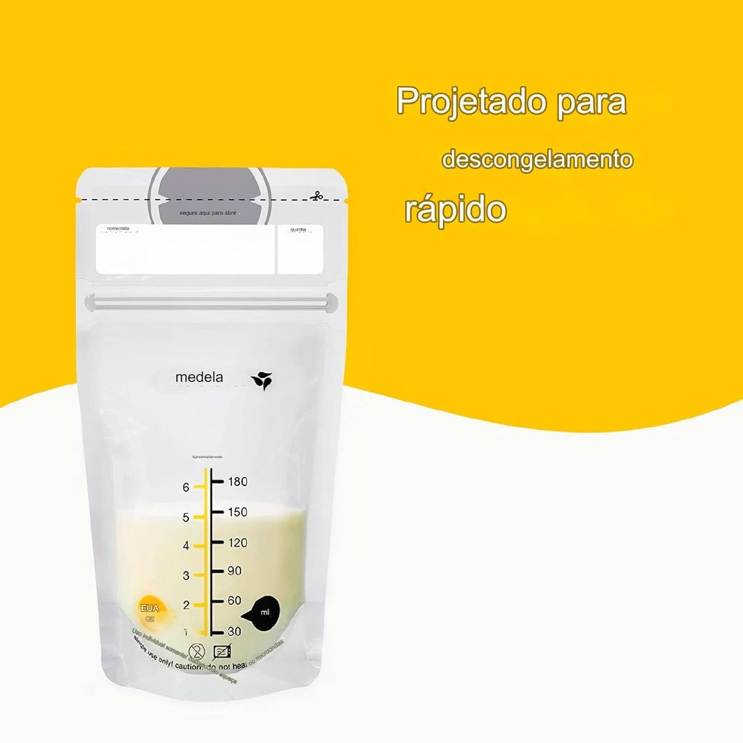 Medela sáčky pro skladování mateřského mléka 25 ks, cca. 200 ml, bílá (španělská verze) Potraviny a doplňky pro kojení Bebe Naty Shop