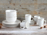CreaTable, 23601, Romantic Vintage Series, 16dílná sada nádobí pro 4, Porcelánová kombinovaná služba, Vhodné do myčky a mikrovlnné trouby, Kvalitní výroba