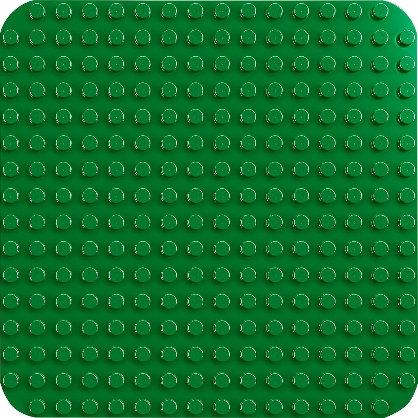 LEGO DUPLO stavební deska v zelené barvě, Stavebnice pro batolata od 18 měsíců, Na vystavování modelů, Umožňuje předškolákům kreativně stavět a hrát si nápaditě, Vzdělávací hračka 10460 Stavebnice Besuche den LEGO-Store