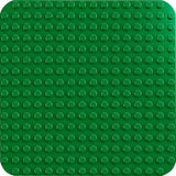 LEGO DUPLO stavební deska v zelené barvě, Stavebnice pro batolata od 18 měsíců, Na vystavování modelů, Umožňuje předškolákům kreativně stavět a hrát si nápaditě, Vzdělávací hračka 10460 Stavebnice Besuche den LEGO-Store