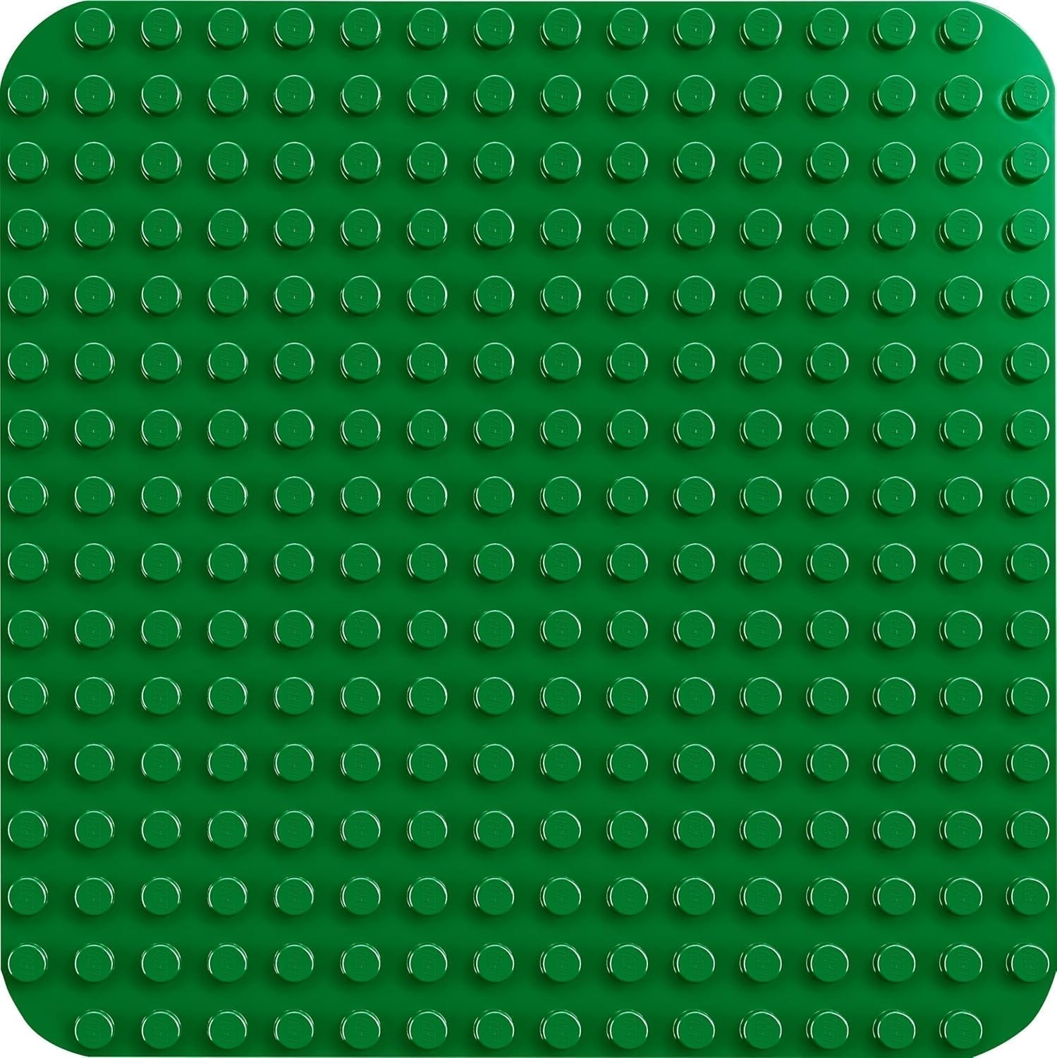 LEGO DUPLO stavební deska v zelené barvě, Stavebnice pro batolata od 18 měsíců, Na vystavování modelů, Umožňuje předškolákům kreativně stavět a hrát si nápaditě, Vzdělávací hračka 10460 Stavebnice Besuche den LEGO-Store