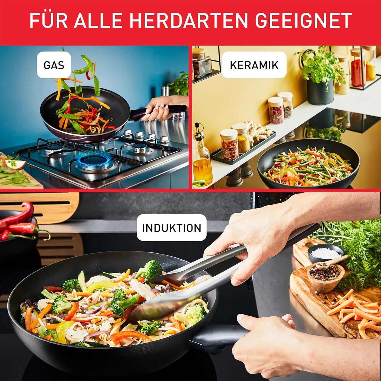 Tefal Recycled on, 100% recyklovaná hliníková pánev, nepřilnavý povrch, indukční hrnce a pánve Naty Shop