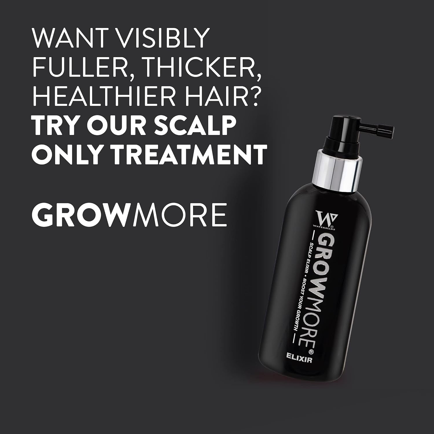 Watermans Grow More Elixir Sérum pro růst vlasů - Posiluje vlasové kořínky - Podporuje růst vlasů - Pro ženy a muže Péče o vlasy Naty Shop