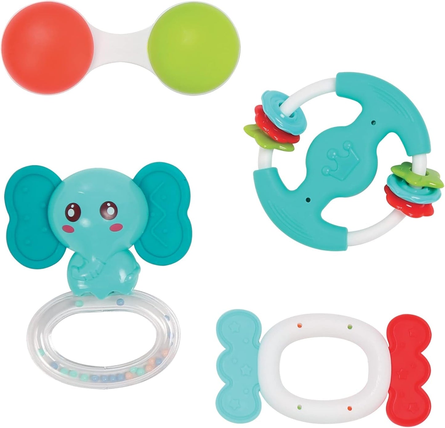 LUDI - Planet Bell - Hračka pro miminko - Od 3 měsíců - Živé barvy, různé textury a originální tvar - Podporuje jemnou motoriku a zručnost Bebe Naty Shop 4 chrastící hračky