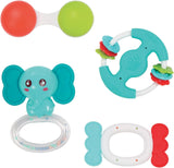 LUDI - Planet Bell - Hračka pro miminko - Od 3 měsíců - Živé barvy, různé textury a originální tvar - Podporuje jemnou motoriku a zručnost Bebe Naty Shop 4 chrastící hračky