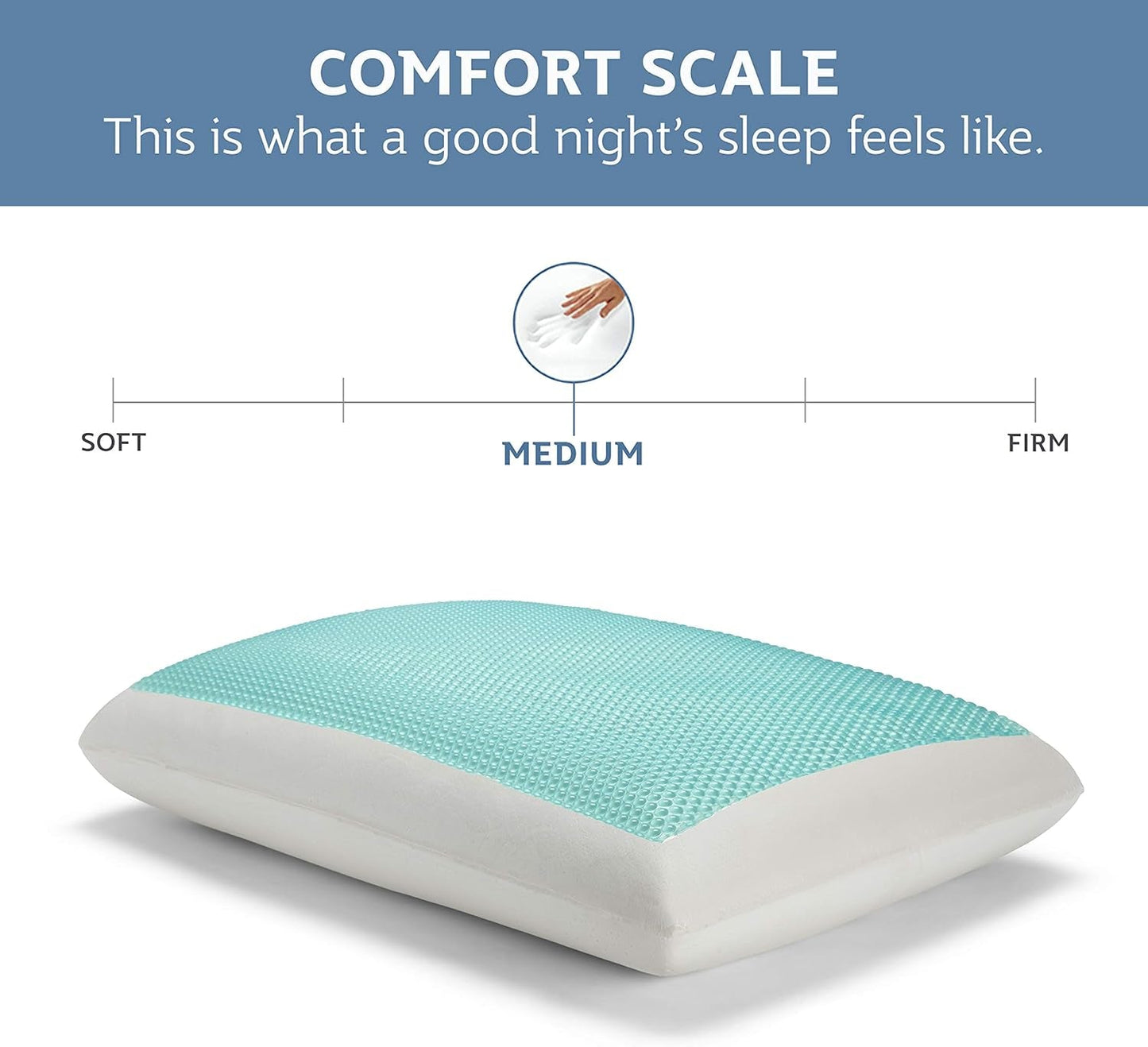 Sealy SE '19 Essentials SM Aqua Bubble Gel Sheet, 1 MC (US) Polštář, Bílý, 61 X 40 X 14 cm Standardní polštáře Naty Shop
