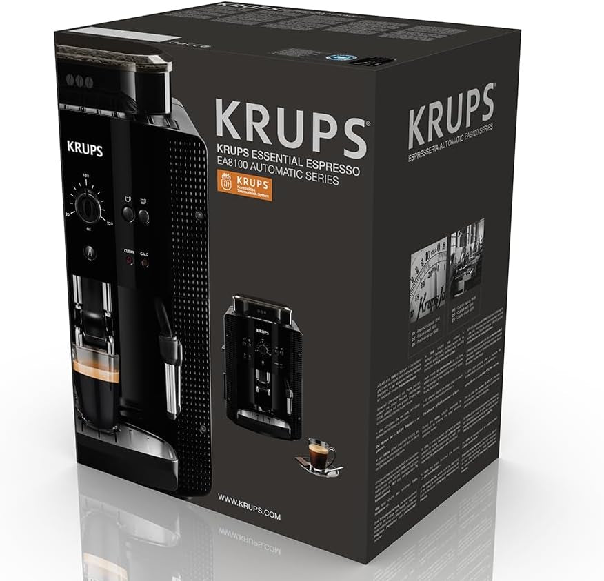 Espresso kávovar Krups Roma EA81M8 1,7 l, 3 nastavení teploty, 3 textury mleté ​​kávy, černá