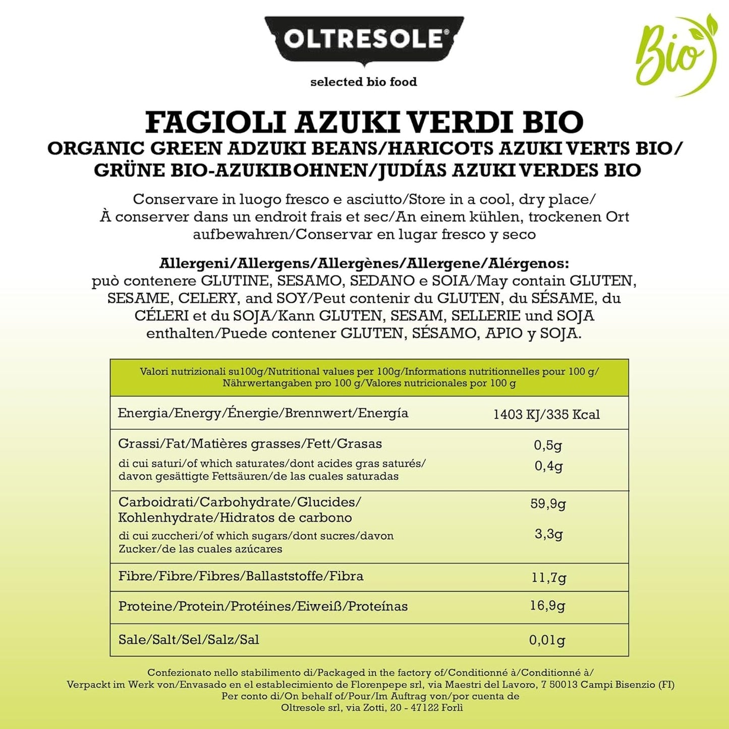 Bio zelené fazole azuki, 5 kg, sušené luštěniny z kontrolovaných bio plodin, ideální pro veganské a vegetariánské polévky, saláty a recepty, ekonomické balení
