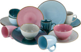 CreaTable, 22506, řada COSY DAY, 16dílná sada nádobí pro 4, porcelánová kombinovaná služba, vhodné do myčky a mikrovlnné trouby, kvalitní výroba
