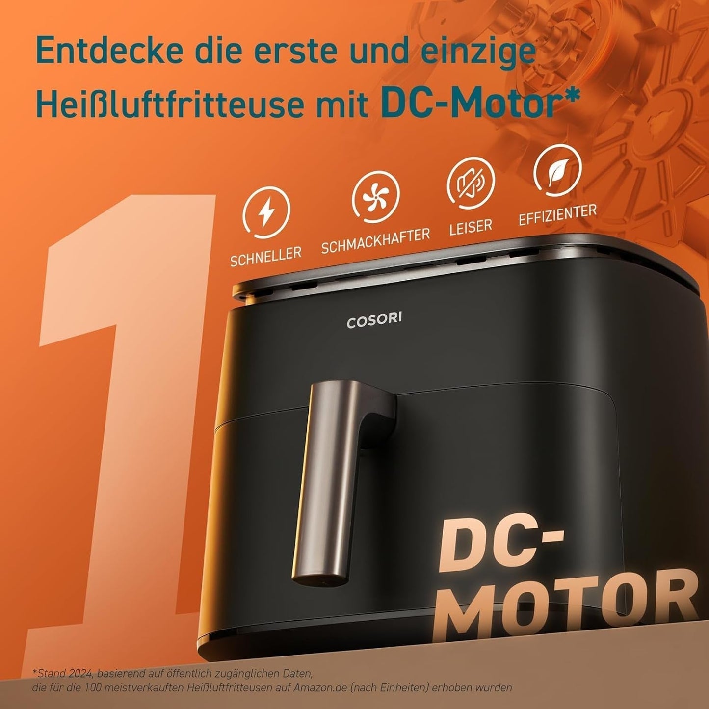 Horkovzdušná fritéza Cosori Turboblaze Airfryer, 9 v 1, 6 litrů, tichá zařízení Naty Shop