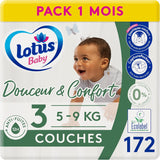 Douceur Naturelle – Velikost 3 plen (5-9 kg) Balení 1 měsíc – 172 plen