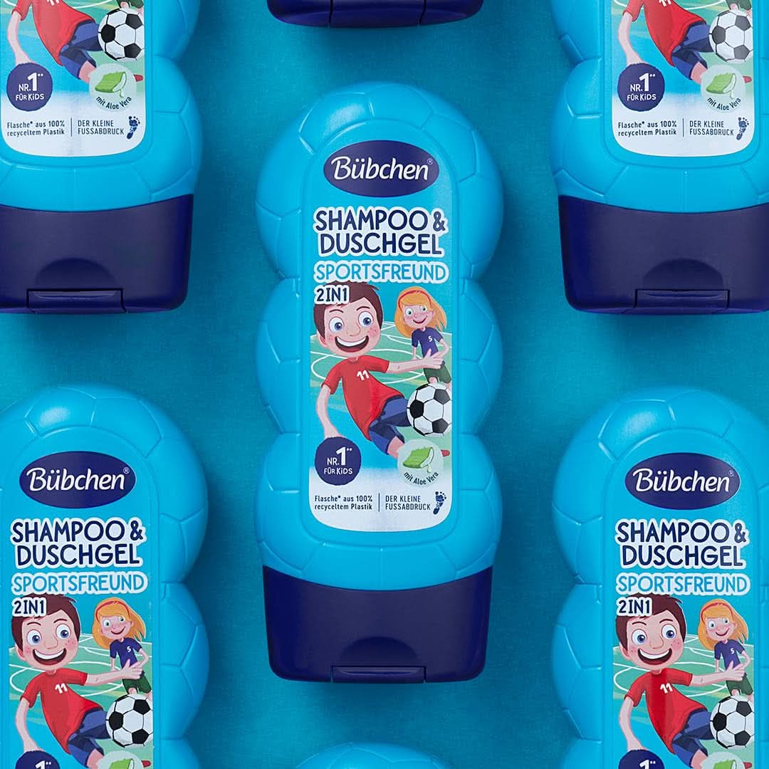 Bübchen Sportsfriend 2v1, šampon a sprchový gel, 230 ml Sprcha a koupel Naty Shop