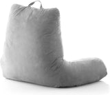 InnovaGoods Huglow polštář na čtení s područkou na pohovku, postel a koberec, polštář na čtení s bederní opěrkou a rukojetí, ergonomický, zabraňuje nepohodlí a bolesti, šedý