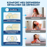 Cloudétoile Neck Polštář Paměťový pěnový polštář - Ergonomický ortopedický polštář 2 v 1 Visco Foam Polštář Boční spánek Polštář s podporou krku Výškově nastavitelná paměťová pěna Polštář Bílá 64X38X12cm Krční ortopedické polštáře Naty Shop