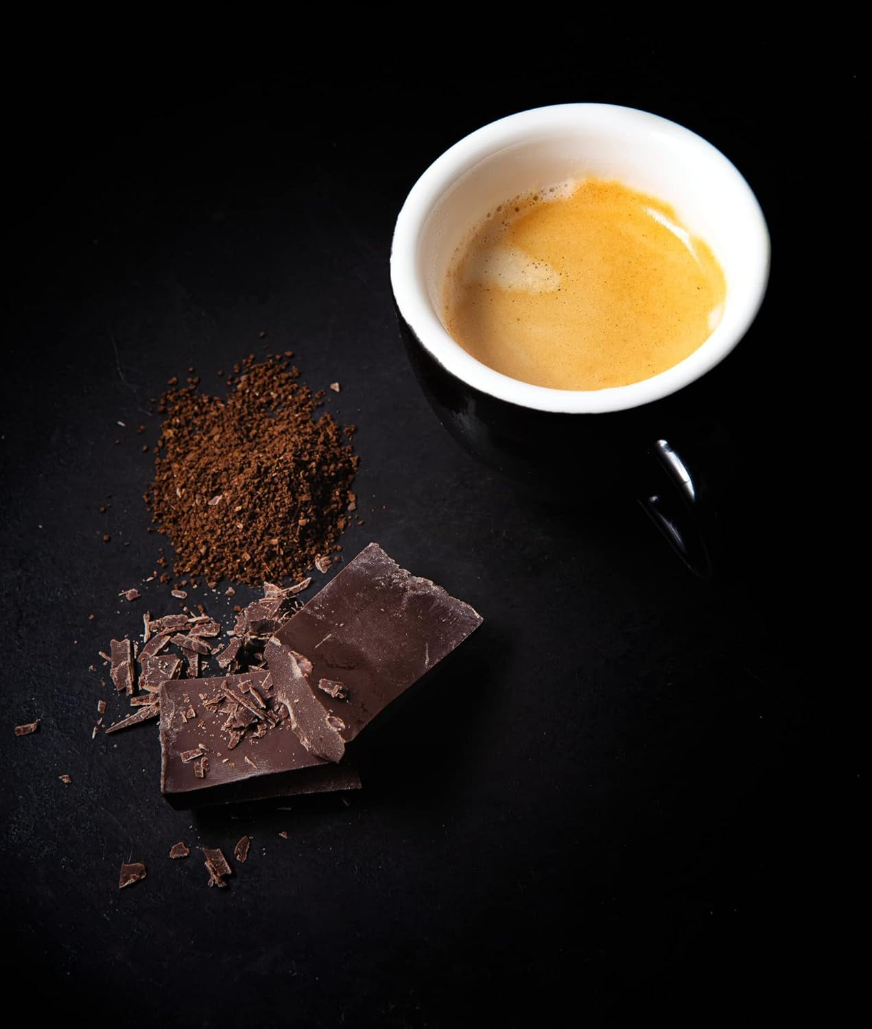 Espresso Kaffeebohnen silné 500 g, Barista Kaffee schokoladig und säurearm, Espressobohnen, Bohnenkaffee s Arabicou a Robustou, jemná Crema, ideální pro cappuccino
