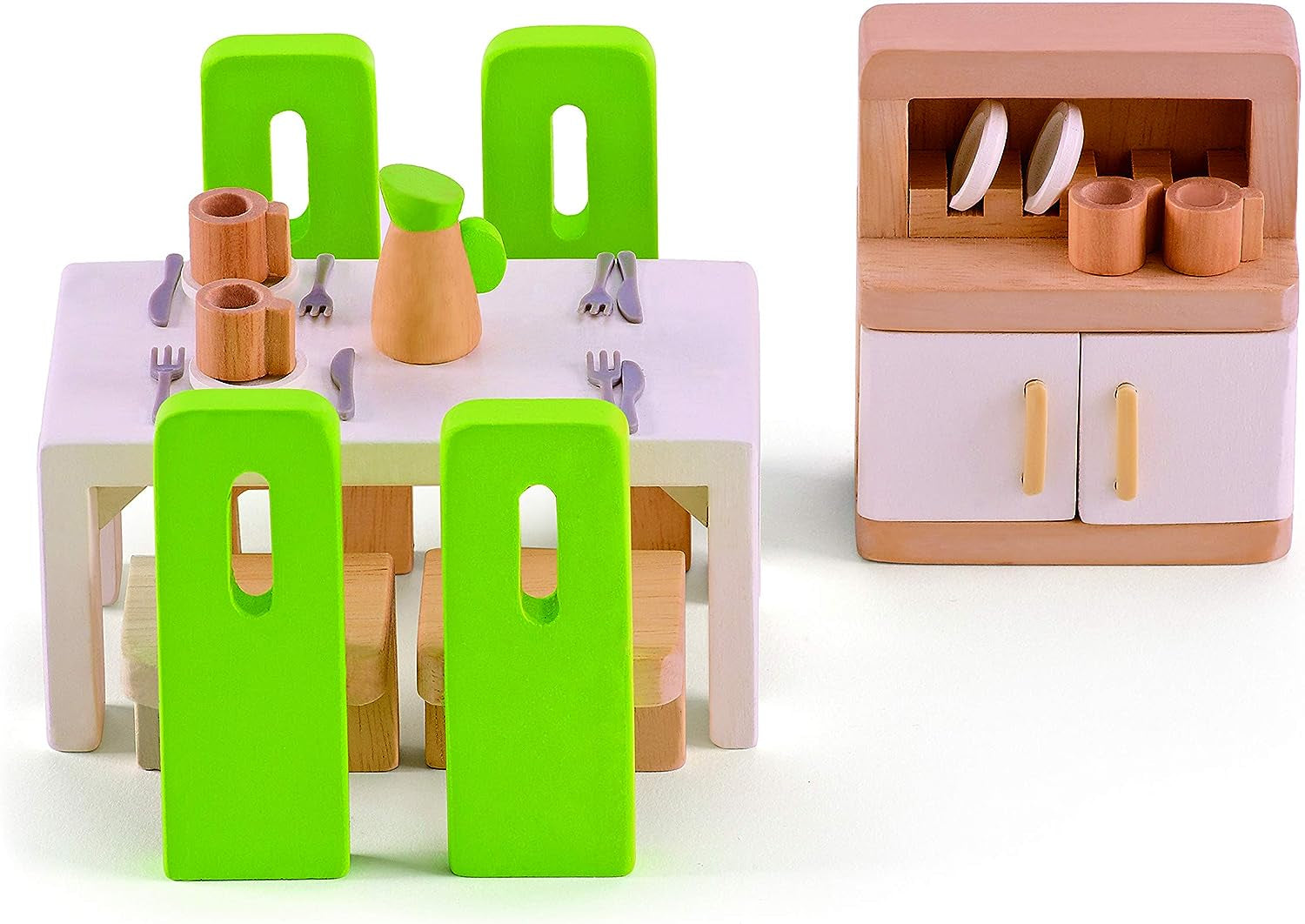 Hape E3459 - Dětský pokoj, malý Naty Shop Dollhouses Jídelna