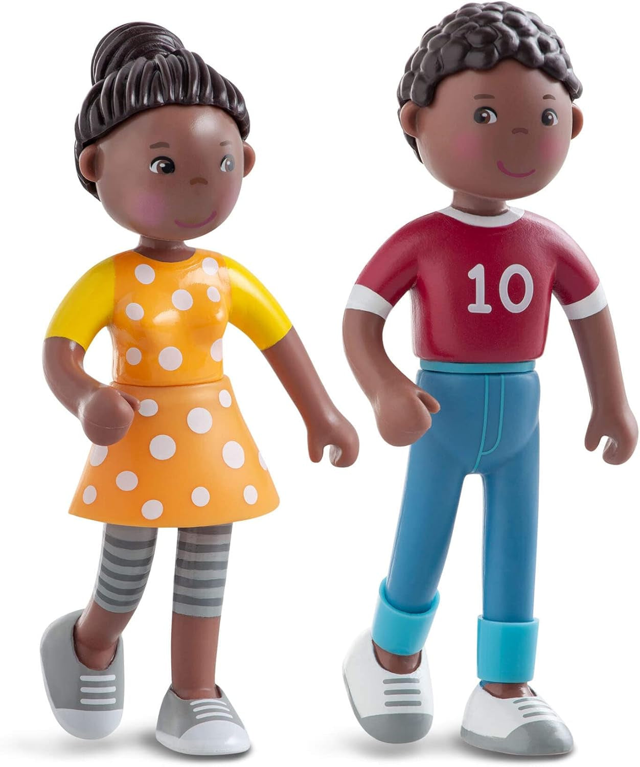 HABA 306696 – Hrací sada Little Friends Family Time, Flexibilní doplňky pro panenky, věk 3+