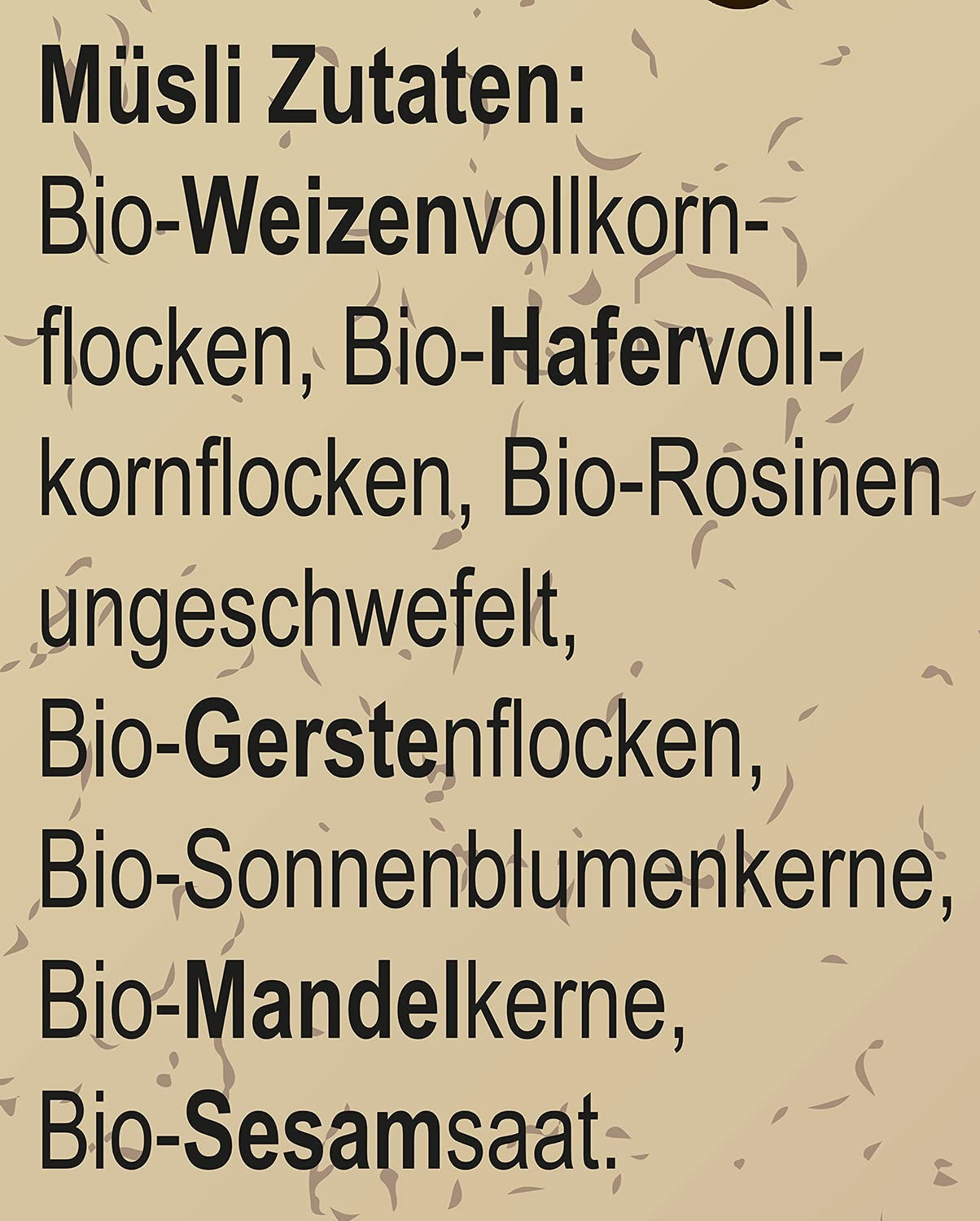 Seitenbacher Bio Müsli Voll-Biologische Mischung I Ohne Zugesetzten Zucker I Ohne Zugesetztes Fett I (1 X 750 G) Cereálie Naty Shop
