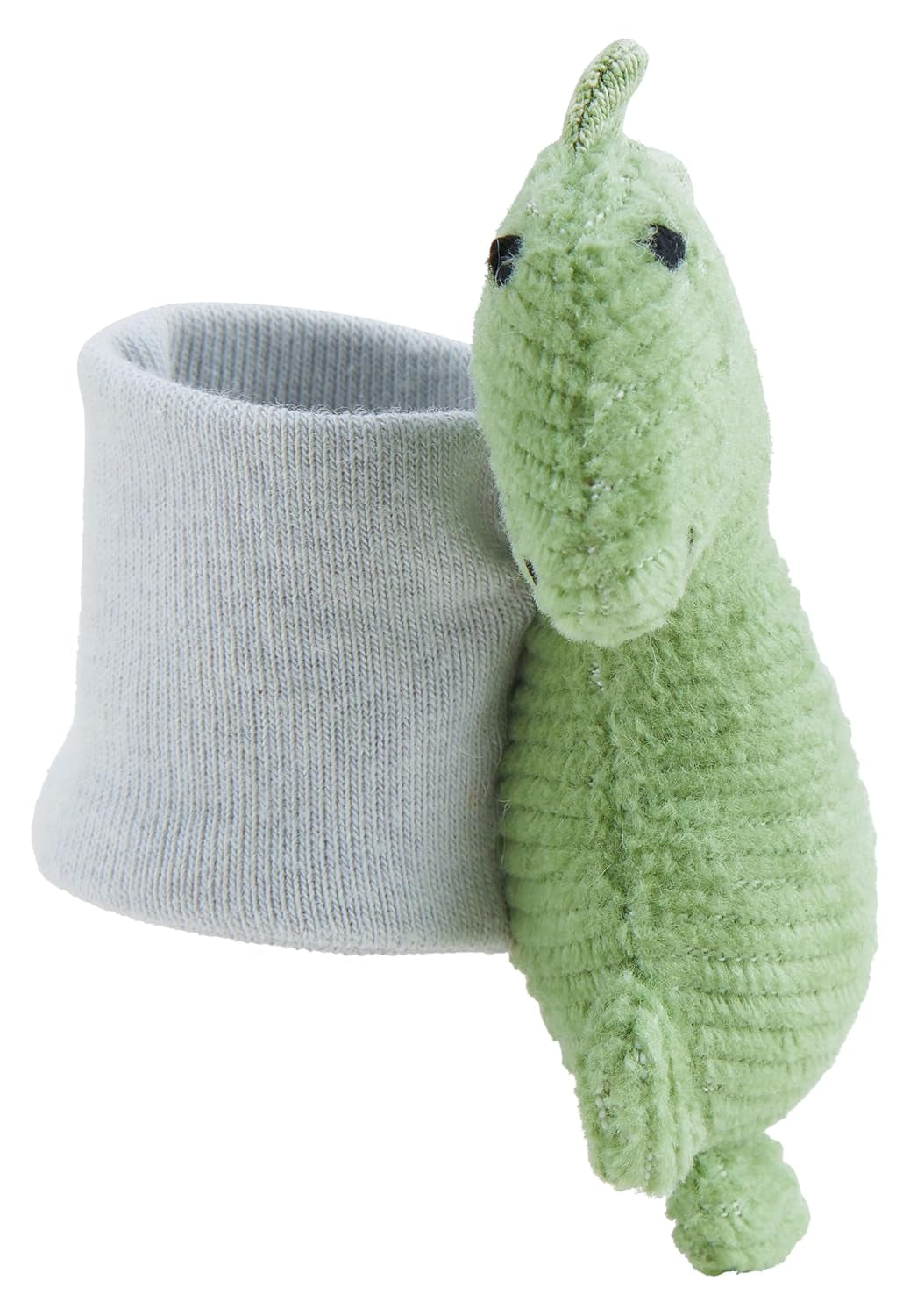 Sterntaler Dino Rexi chrastítko na ruce - Měkká měkká šňůrka Dětské chrastítko - Dětské chrastítko do ruky s elastickým popruhem - Hračka pro miminko na hraní, objetí a chrastítko, Stone Green Baby Toys Naty Shop