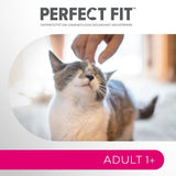 Perfect Fit Adult 1+ výběr mokrého krmiva s lososem, hlubinnými rybami, hovězím a kuřecím masem, 48 sáčků, 12x85g (balení po 4 ks) - Prémiové vlhké krmivo pro dospělé kočky od 1 roku věku