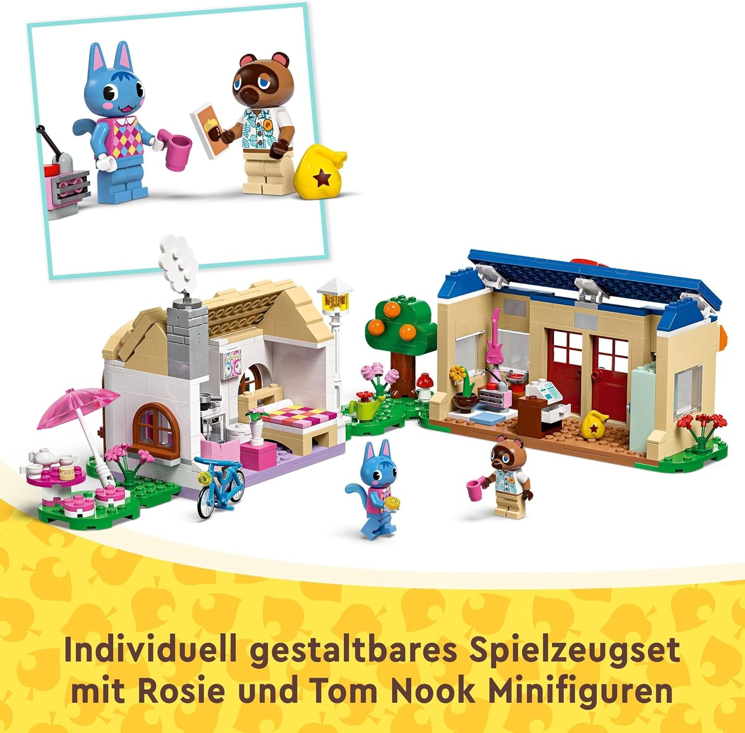 Sada LEGO Animal Crossing Nook's Shop a Sophie's House, kreativní hračka pro děti se 2 minifigurkami ze série videoher, dárek pro dívky a chlapce od 7 let 77050 Stavebnice Besuche den LEGO-Store