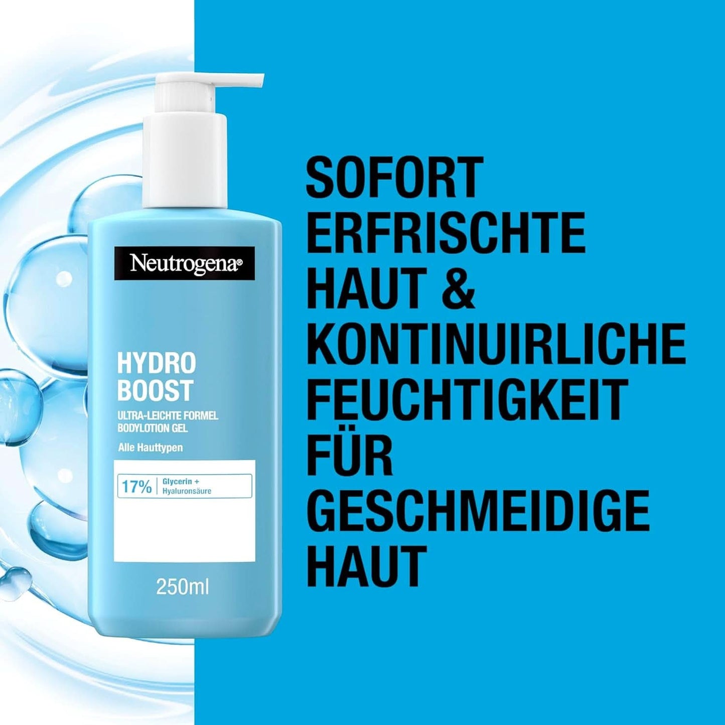Neutrogena Hydro Boost Ultra-Light Formula Bodylotion Gel pro jemnou pokožku, 250 ml Kosmetika a kosmetika Naty Shop