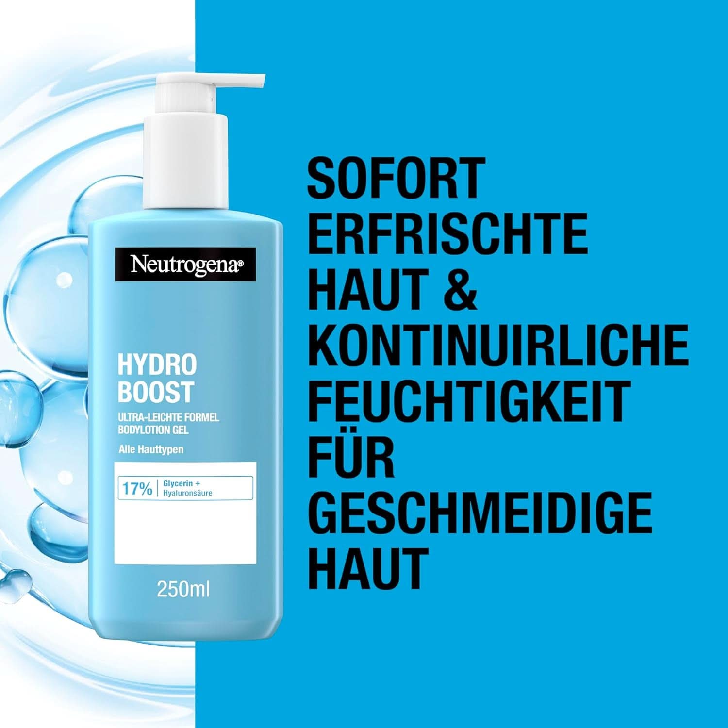 Neutrogena Hydro Boost Ultra-Light Formula Bodylotion Gel pro jemnou pokožku, 250 ml Kosmetika a kosmetika Naty Shop