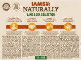 IAMS Naturally Senior Mokré krmivo v omáčce - Vysoce kvalitní mokré krmivo pro maso a ryby pro starší kočky, Land & Sea Collection, 12 x 85 g
