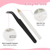 5820 Stück Strasssteine ​​​​Nägel, Glitzersteine ​​Nägel Und Halbrunde Perlen, AB Kristall Rhinestones, Flatback Nagel Steine ​​​​Mit Pinzette Und Stift Für Nagel/Diy (Mehrere Größen Und Farben)