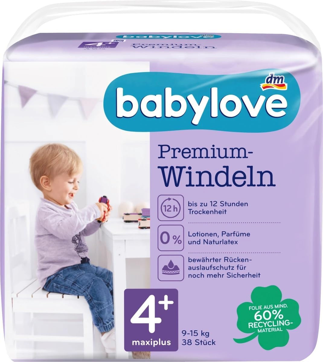 Prémiové pleny vel. 4+, maxi plus 9-20 kg, 1 x 38 ks