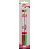 Funcakes Food Colours Red-Green: Food Color Pens, Flexibilní hrot pro tlusté a tenké čáry, Jedlé pero na sušenky, dorty, fondant a další, Skvělé pro personalizaci, Halal Certified