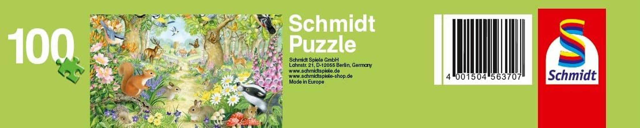Schmidt Spiele 56370 Zvířátka v lese, puzzle pro děti, 100 dílků Puzzle Naty Shop