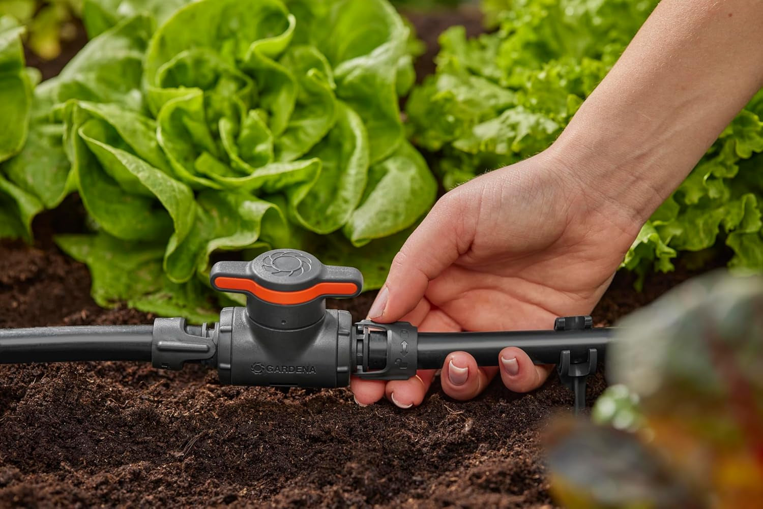 Gardena Micro-Drip-System regulační a uzavírací ventil 13 mm (1/2 palce): Jednoduché uzavírání trubek a plynulá regulace průtoku vody, příslušenství pro pokládku odkapávacích trubek (13207-20)