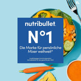 Osobní mixér Nutribullet, mixér Der Leistungsstärkste Für Eine Portion, 1000 Watt Und Leiser Motor, 900 ml Becher Aus Tritan Renew, Leuchtende Touch Bedienknöpfe, Dunkel Grau Bucatarie Naty Shop
