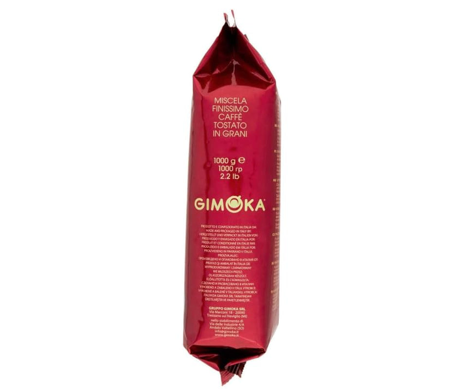 Gimoka Gran Bar Kávová zrna, bohatá a krémová, 1 kg, 10 balení, + klíčenka