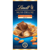 Lindt Čokoláda | NUT DELUXE Čokoládová tyčinka s mlékem a mandlemi | 110 g | Mléčná čokoláda s praženými mandlemi v hladkém mandlovém krému | Čokoládová tyčinka
